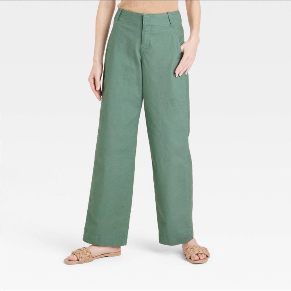 Olive Stretch Chino Pants